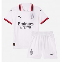 Camiseta AC Milan Alvaro Morata #7 Visitante Equipación para niños 2024-25 manga corta (+ pantalones cortos)